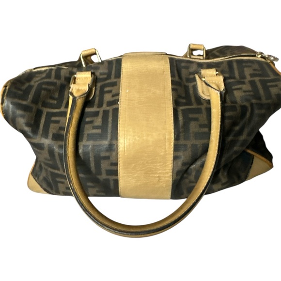Fendi Brown and tan metallic speedy large bag preloved but great condition nice - Picture 1 of 16